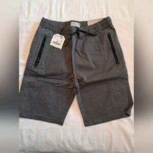 Zara boys size 9/10 or 140 dark gray elastic waisted shorts, NEW